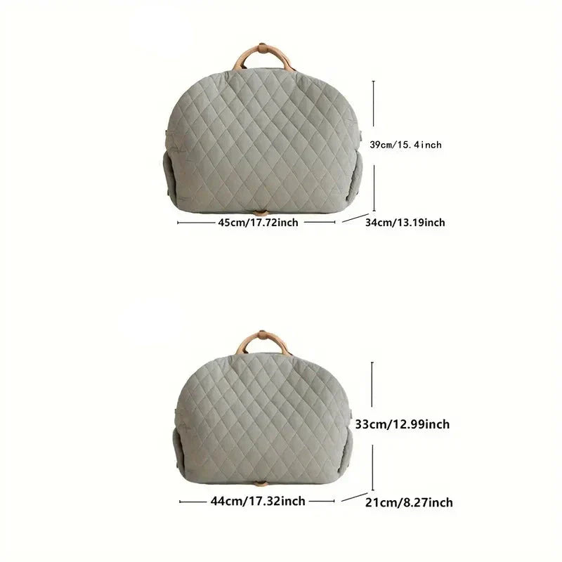 2in1 premium dog handbag and car seat.