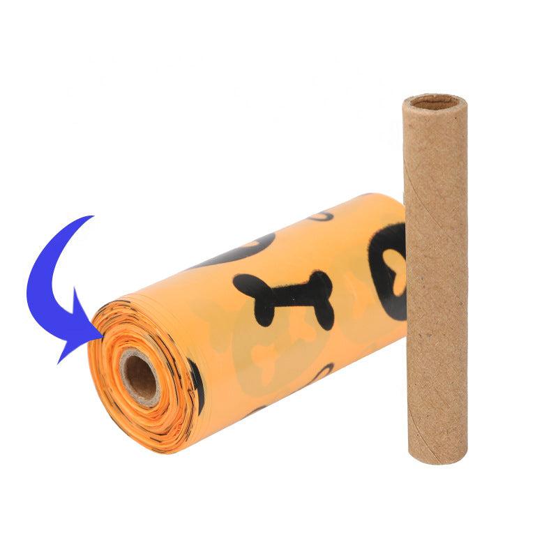 Environmentally friendly poop bags with practical dispenser.