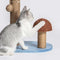 Cat palm/mushroom scratching post made of sisal