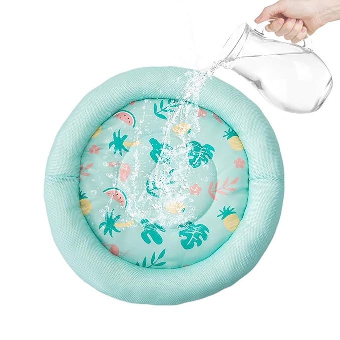 Breathable cartoon cooling mat for pets.
