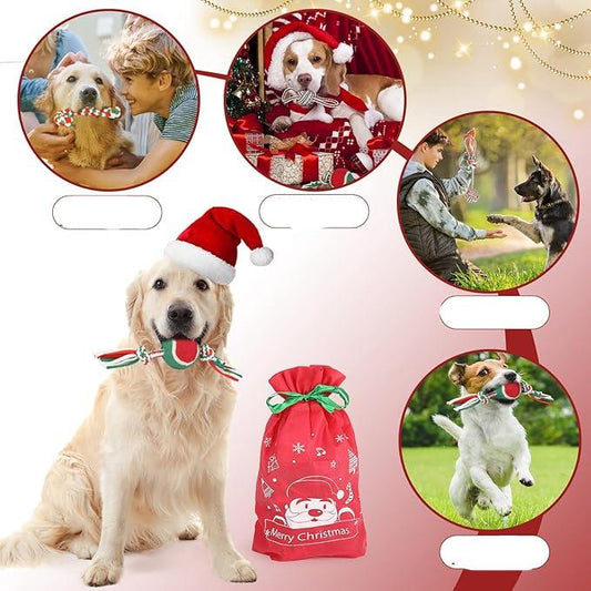 Durable knot toy for dogs.