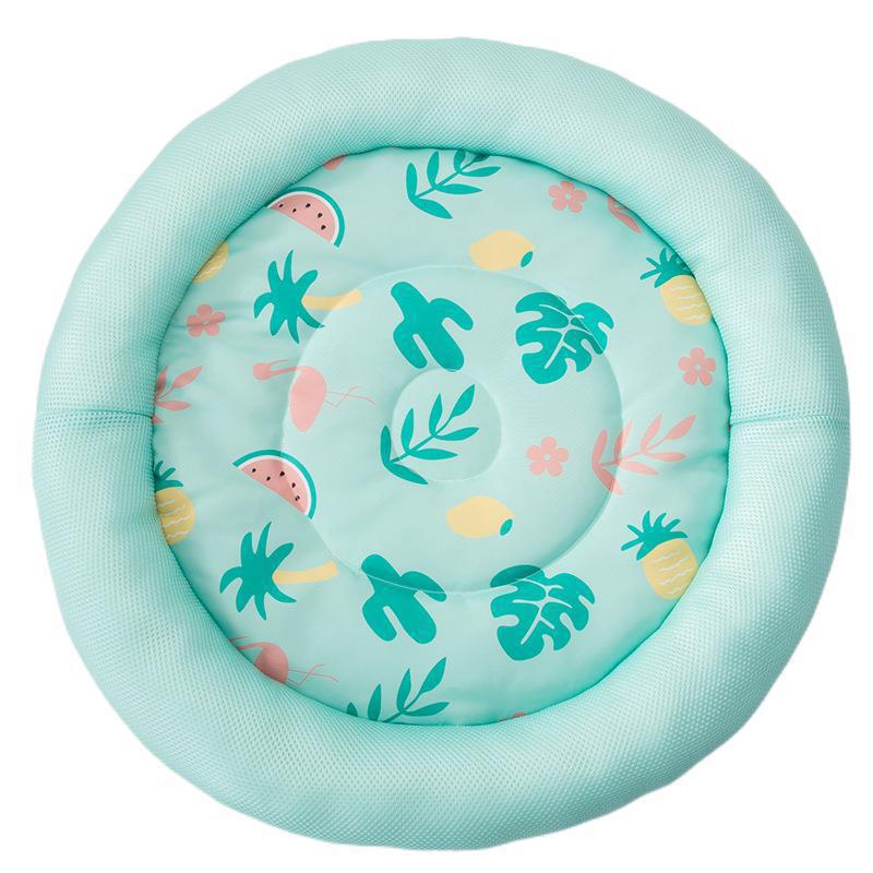 Breathable cartoon cooling mat for pets.