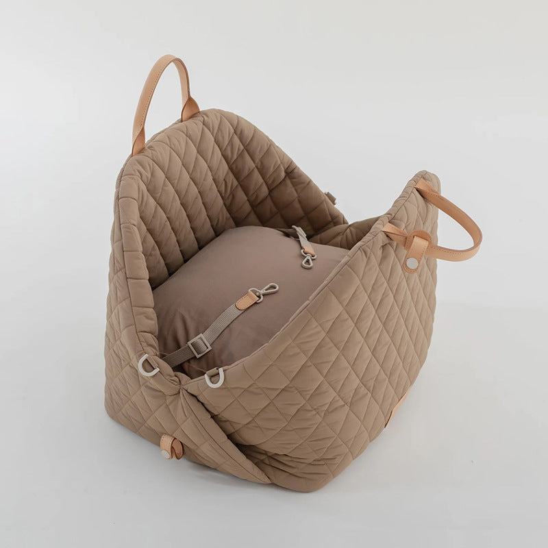 2in1 premium dog handbag and car seat.