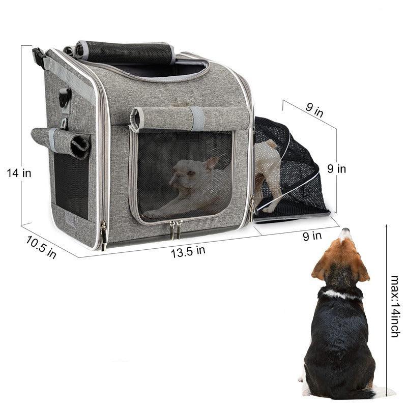 3in1 dog transport bag for bicycles.