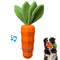 Eco-friendly natural rubber carrot for dogs